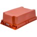 Ящик п/э мясной сплошной 600х400х200мм красный с гладким дном, вес 1,7 кг